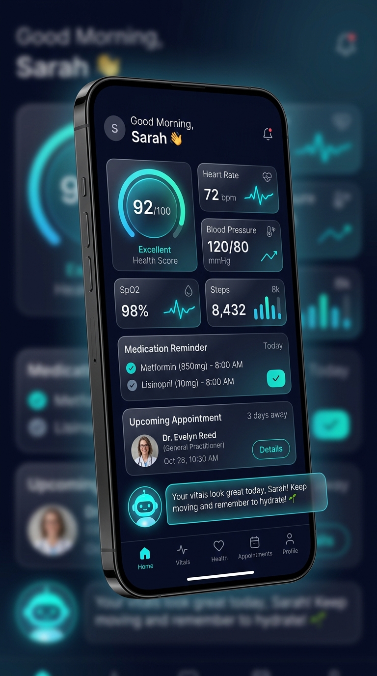 Patient Mobile App Dashboard